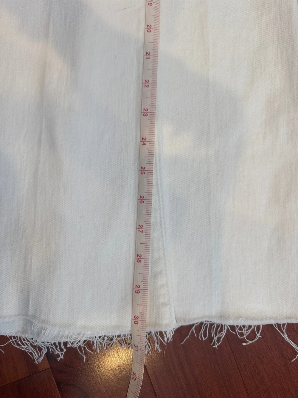 MOTHER White Flare Wide-Leg Jeans - Picture 7 of 7